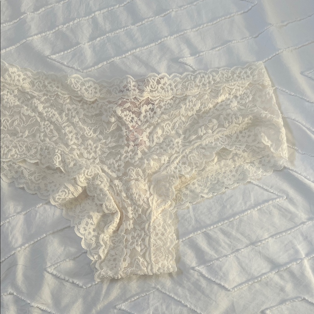 Victoria's Secret Lace Panties in Cream